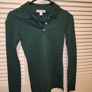 Green long sleeve Aeropostale polo XS